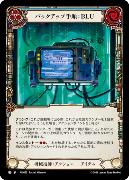 バックアップ手順：BLU
