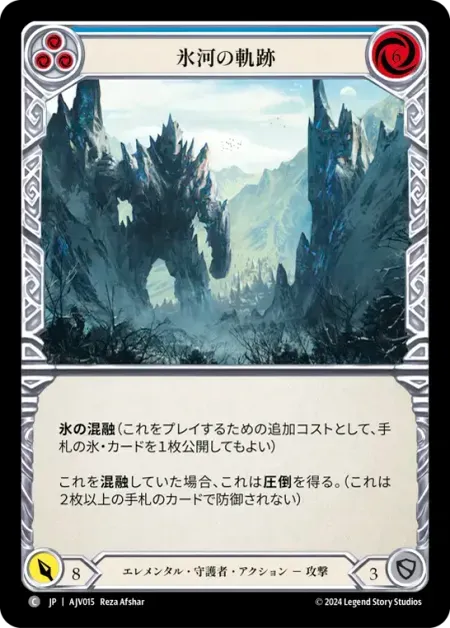 氷河の軌跡