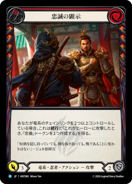忠誠の顕示