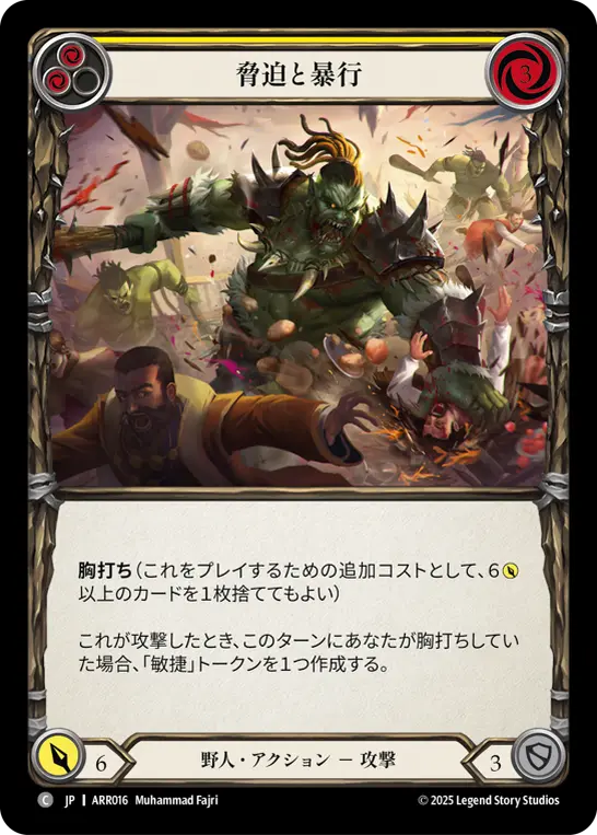 脅迫と暴行