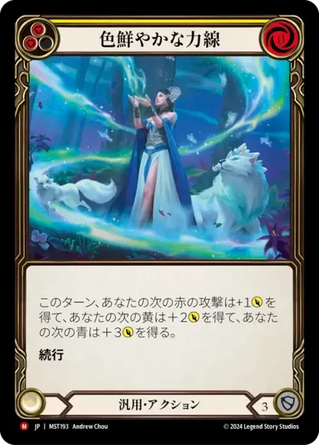 色鮮やかな力線