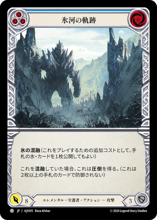 氷河の軌跡