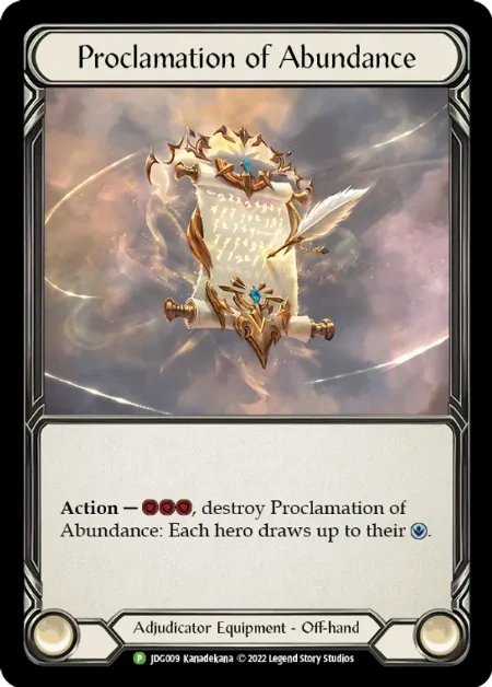 Proclamation of Abundance