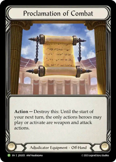 Proclamation of Combat
