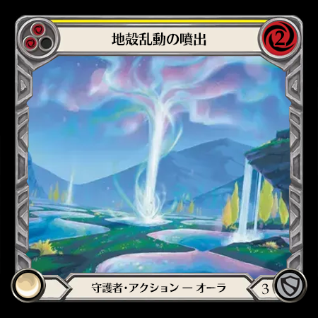 地殻乱動の噴出