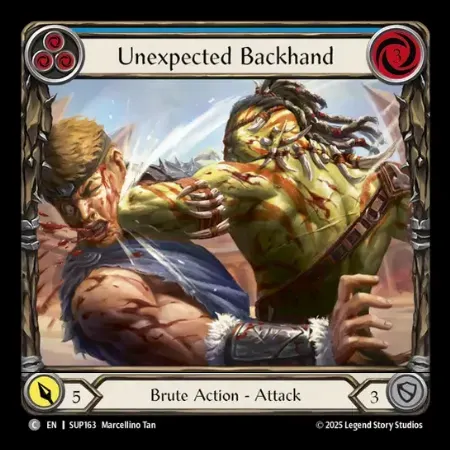 Unexpected Backhand